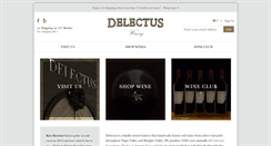 Desktop Screenshot of delectuswinery.com